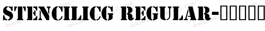 StencilICG Regular字体转换